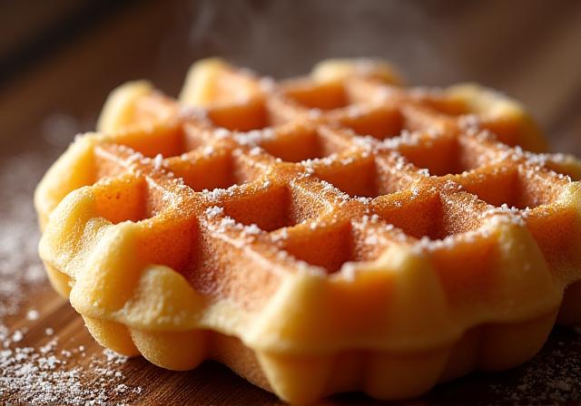 Verse Luikse wafel met parelsuiker
